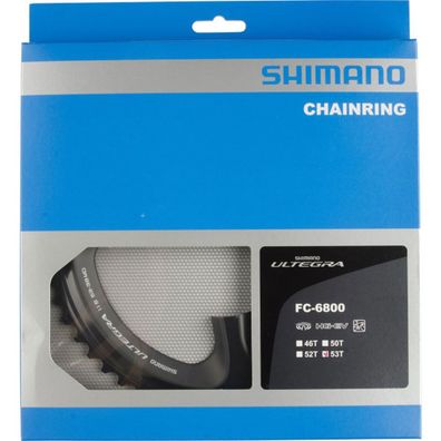 Shimano Kettenblätter Ultegra FC-6800 53Z. MD 110mm Alu/Glasf. Kunststoff grau