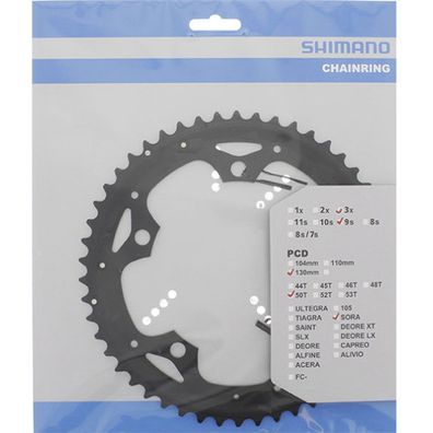 Shimano Kettenblätter SORA FC-3503 50 Zähne f. KSR 130mm Aluminium schwarz