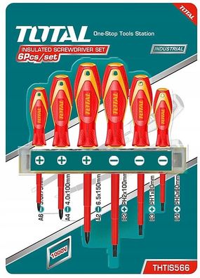 Elektriker VDE Schraubendreher Set 6-tlg isoliert 1000V Elektro Schraubenzieher