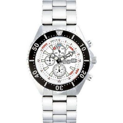 CHRIS BENZ - Taucheruhr-Armbanduhr - Depthmeter Chronograph 300M - CB-C300-W-MB