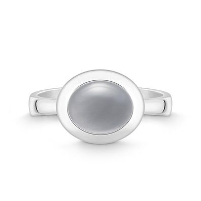 QUINN - Ring - Damen - Silber 925 - Edelstein - Mondstein - Weite 56 - 21515650