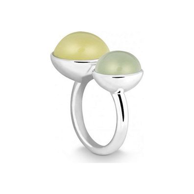 QUINN - Ring - Damen - Silber 925 - Edelstein - Lemonquarz - Weite 56 - 21058648