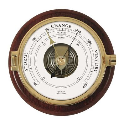 Fischer - 1612B-22 - Barometer - Messing poliert - 200 mm