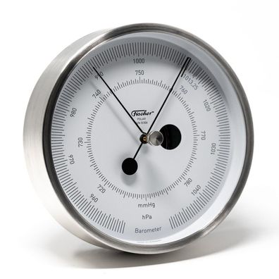 Fischer - 1608B-01 - Barometer - Edelstahl gebürstet - 133 mm