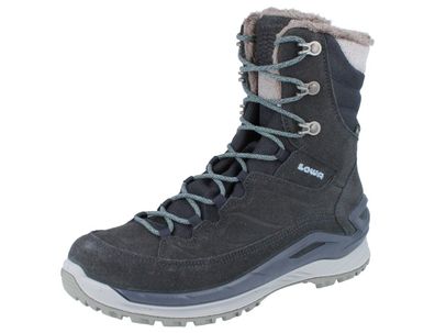 LOWA Calceta EVO GTX Damen Outdoor Winterstiefel, Wanderstiefel blau Velours