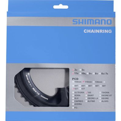 Shimano Kettenblätter 105 FC-5800 52Z. MB 110mm Alu/Glasfaser Kunststoff sz