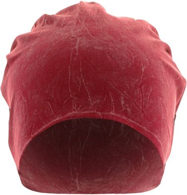 MSTRDS Beanie Stonewashed Jersey Beanie Maroon