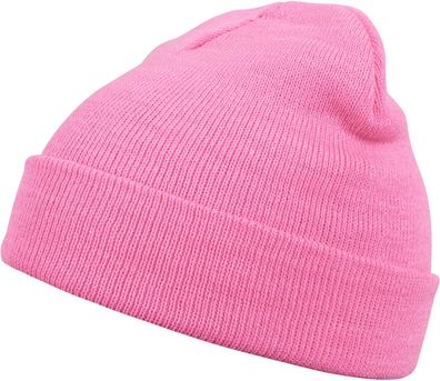 MSTRDS Beanie Beanie Basic Flap Neonpink