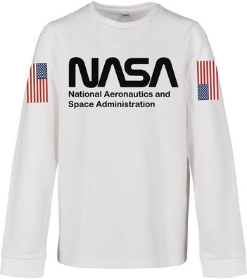 Mister Tee Longsleeve Kids NASA Worm Longsleeve White