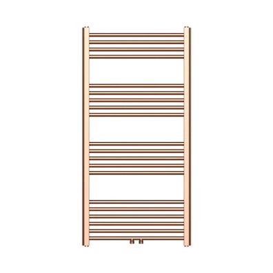 Handtuchheizkörper mit Mittelanschluss in gebürstetem Kupfer ? 1200x600mm, 414 Watt