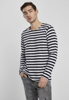 Urban Classics Longsleeve Regular Stripe LS White/Black