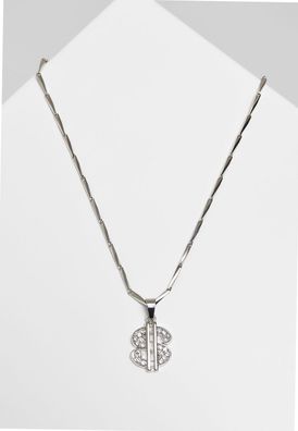 Urban Classics Halskette Small Dollar Necklace Silver