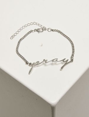 Mister Tee Armreifen Pray Bracelet Silver