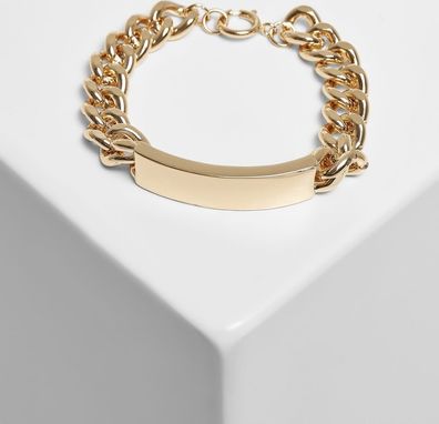 Urban Classics Armband Plate Bracelet Gold