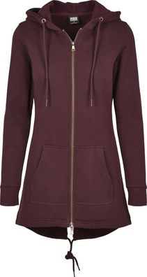 Urban Classics Kinder Jacke Girls Sweat Parka Redwine