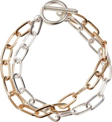 Urban Classics Bicolor Layering Bracelet Gold/Silver