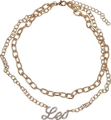 Urban Classics Diamond Zodiac Golden Necklace Leo