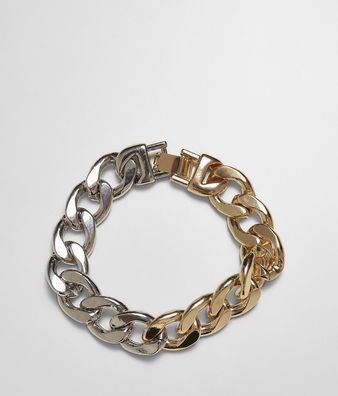 Urban Classics Heavy Two-Tone Bracelet Gold/Silver