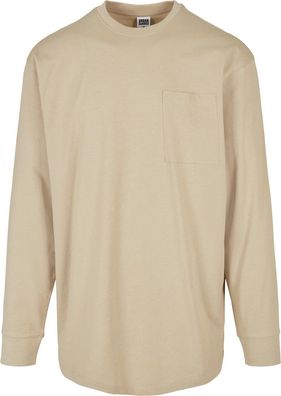 Urban Classics Heavy Oversized Pocket Longsleeve Concrete