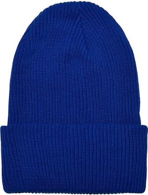 Flexfit Mütze Recycled Yarn Ribbed Knit Beanie Royalblue