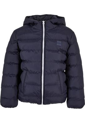 Urban Classics Jungen Boys Basic Bubble Jacket Navy/White/Navy