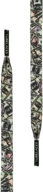 Tubelaces Schnürsenkel White Flat Cash Pack (Pack of 5 pcs.) Bills Green-130 cm