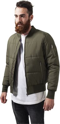 Urban Classics Bomber Jacke Basic Quilt Bomber Jacket Olive