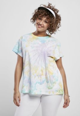 Urban Classics Female Shirt Ladies Tie Dye Boyfriend Tee Pastel