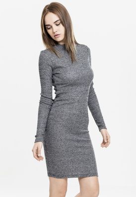 Urban Classics Kleid Ladies Rib Dress Charcoal