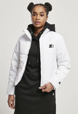 Starter Black Label Damen Jacke Ladies Logo Puffer Jacket White