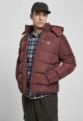 Urban Classics Jacke Hooded Puffer Jacket Cherry