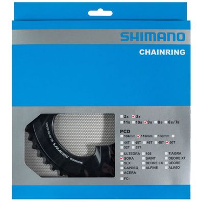 Shimano Kettenblätter FC-R3030 50 Zähne 110mm Aluminium/Resin schwarz Fahrrad