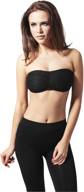 Urban Classics Female Shirt Ladies Laces Bandeau Black