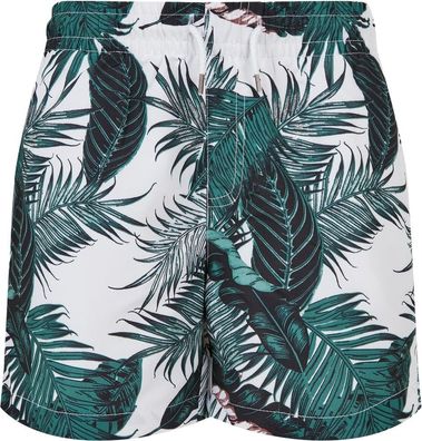 Urban Classics Jungen Boys Pattern Swim Shorts Palm Leaves Aop