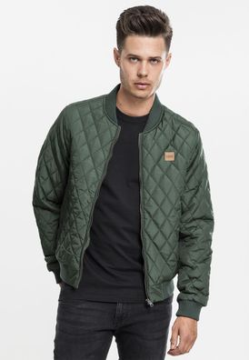 Urban Classics Leichte Jacke Diamond Quilt Nylon Jacket Olive