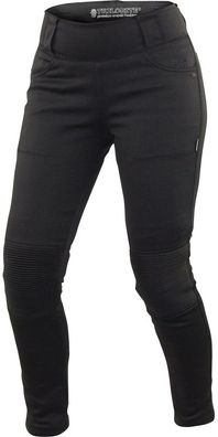 Trilobite Motorradhose Leggings Damen Skinny-Fit Schwarz