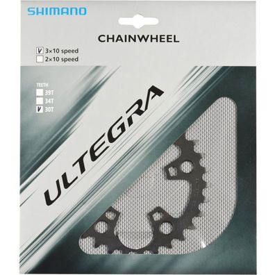 Shimano Kettenblätter Ultegra FC-6703 30 Zähne 92mm Aluminium grau Fahrrad