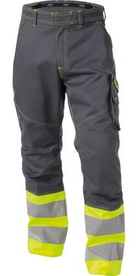 Dassy Warnschutzhose Phoenix PESCO64 Zementgrau/Neongelb