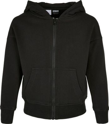 Urban Classics Mädchen Girls Organic Terry Zip Hoody Black