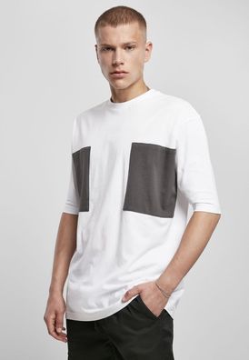 Urban Classics T-Shirt Big Double Pocket Tee White/Asphalt