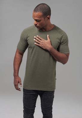 Urban Classics T-Shirt Pleat Raglan Tee Olive