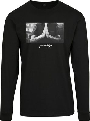 Mister Tee Pray Longsleeve Black