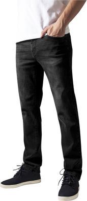 Urban Classics Hose Stretch Denim Pants Black Washed