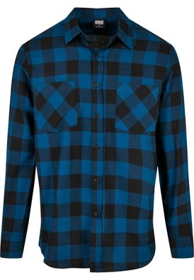 Urban Classics Checked Flanell Shirt blue/black