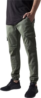 Urban Classics Washed Cargo Twill Jogging Pants olive olive