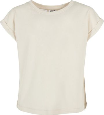 Urban Classics Mädchen Girls Organic Extended Shoulder Tee Whitesand