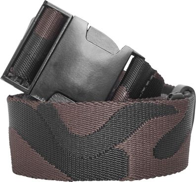 Urban Classics Gürtel Jaquard Camo Belt Black/Brown