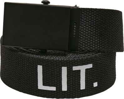 Mister Tee Gürtel Lit Belt Extra Long Black