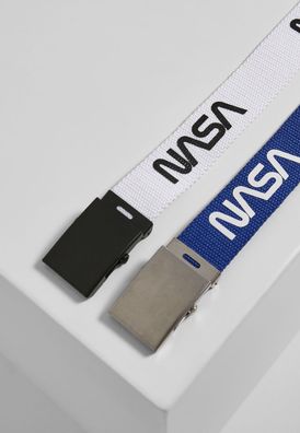 Mister Tee Gürtel NASA Belt 2-Pack extra long Blue/White