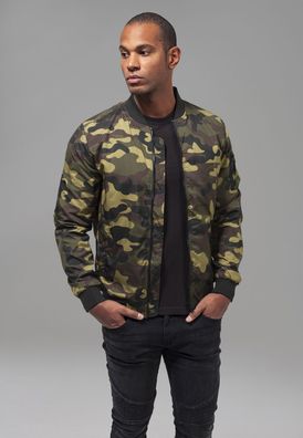 Urban Classics Bomber Jacke Light Camo Bomber Jacket Wood Camouflage